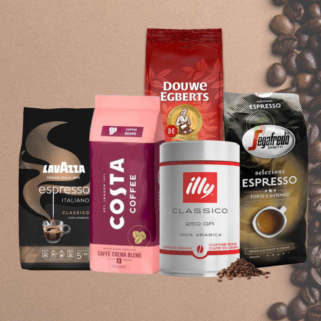 baristagids, koffieapparaten, goedkope koffieapparaten, koffiebonen, goedkope koffiebonen, douwe egberts, illy, lavazza, costa coffee, segafredo